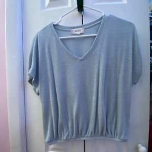 Light blue top